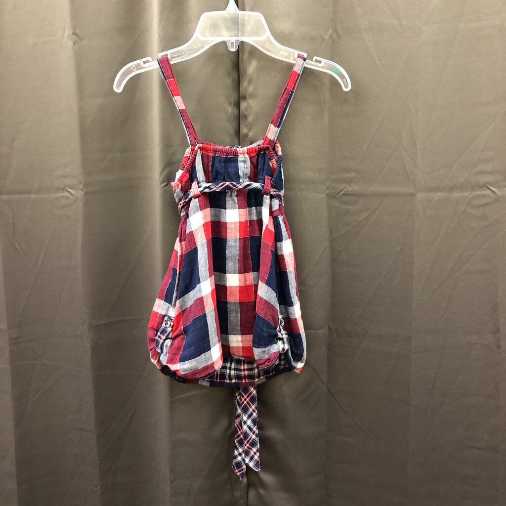 Plaid Sleeveless Top