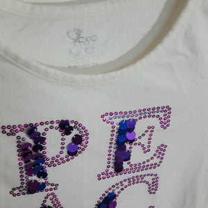 "Peace" Sequin Top