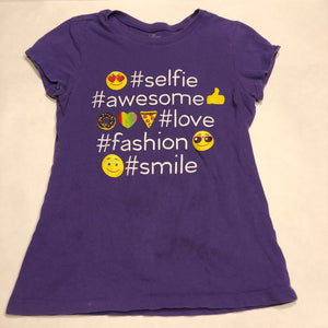 "selfie, awesome, love" hashtag emoji top