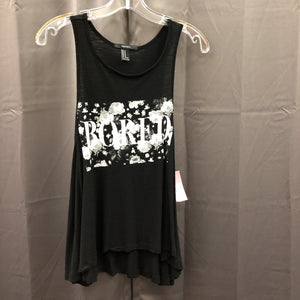 "Bored"flowers tank top