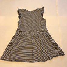 Load image into Gallery viewer, striped ruffle sleeve dress
