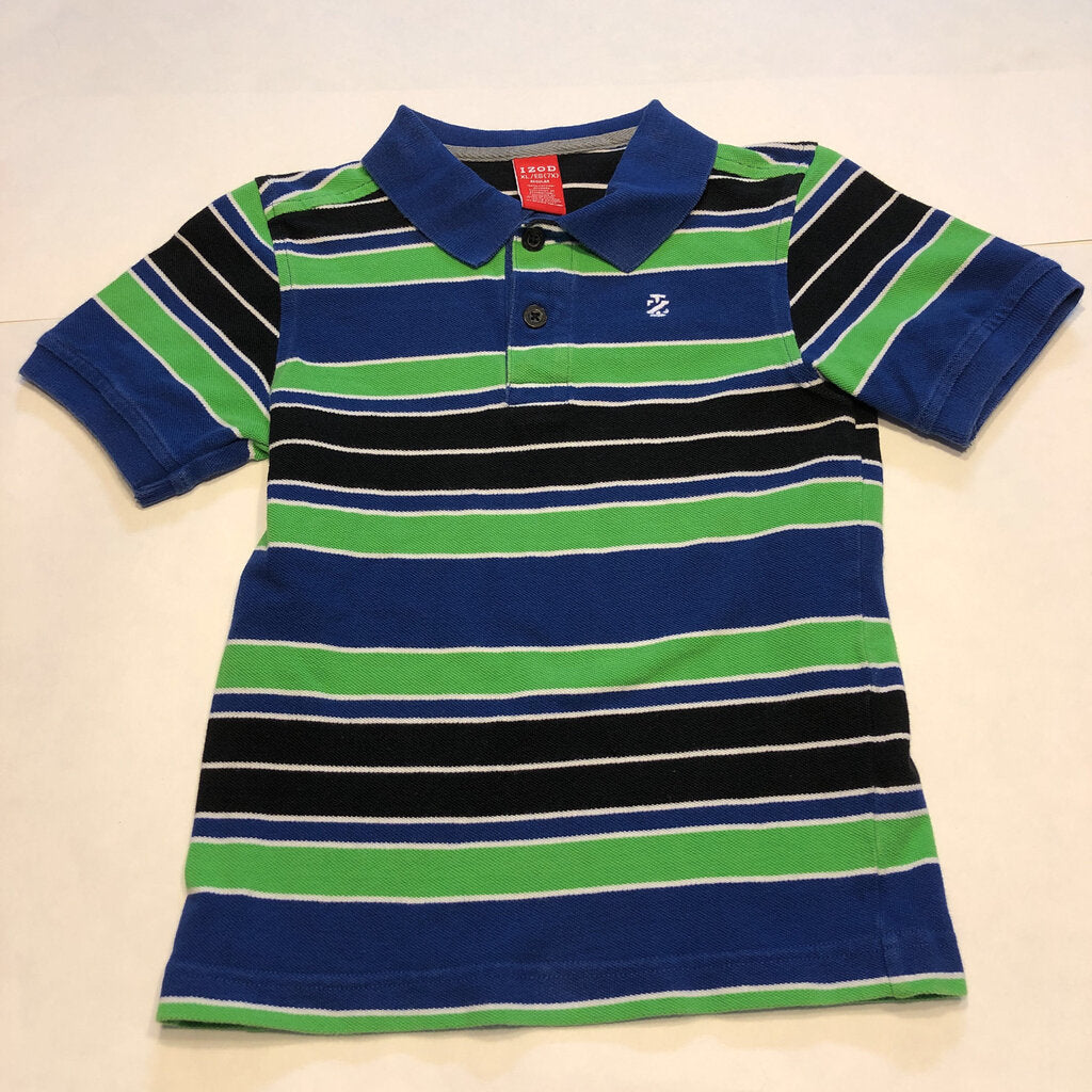 striped polo shirt