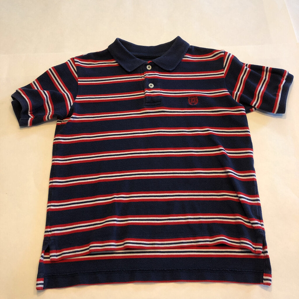 striped polo shirt