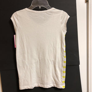 striped sequin pink star top