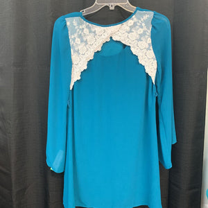 lace cutout tunic