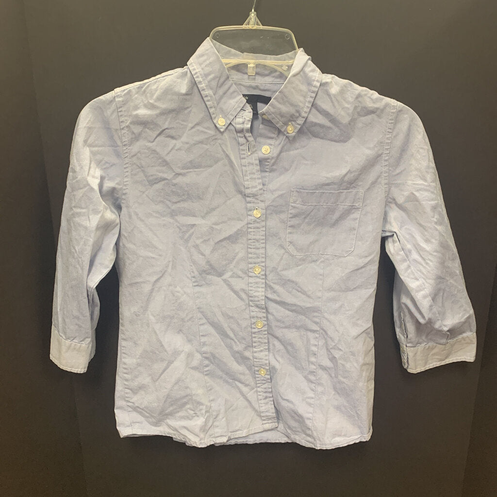 3/4 sleeve button down shirt