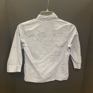 3/4 sleeve button down shirt