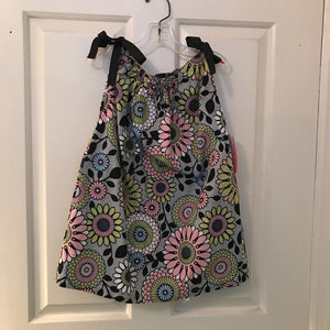 flower print bow dress