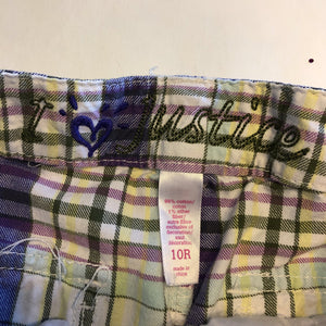 plaid shorts