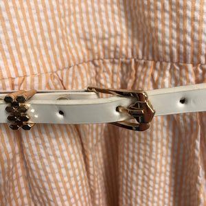 striped dress w/belt