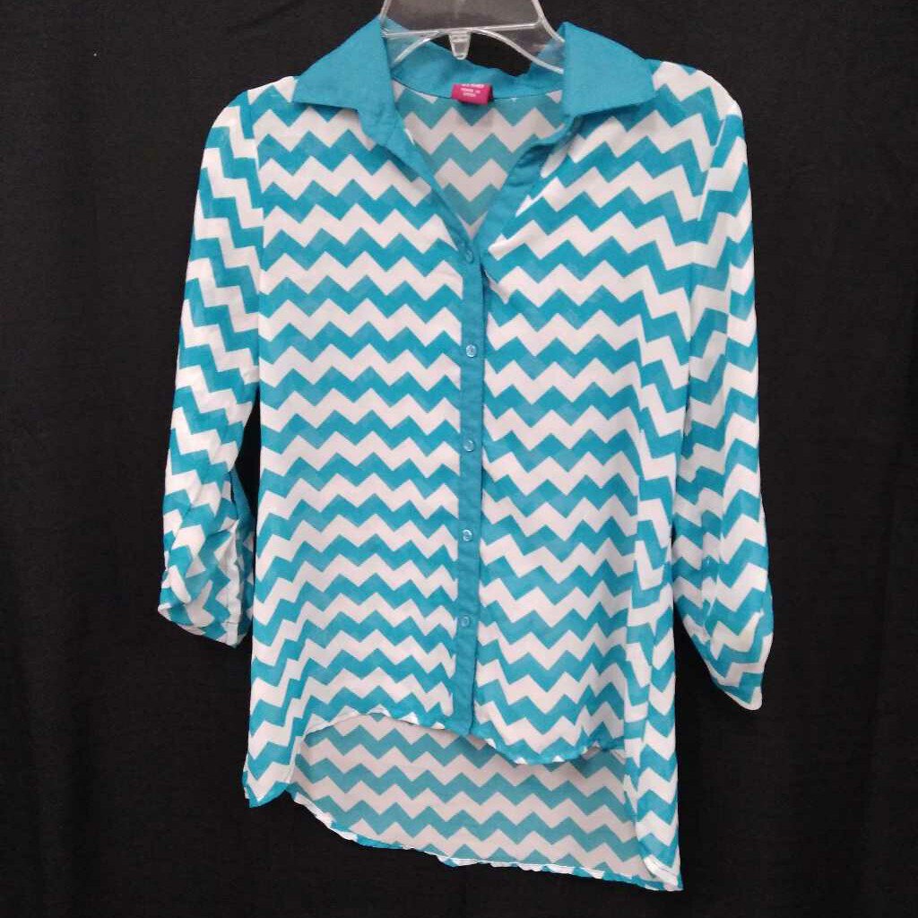 chevron sheer top