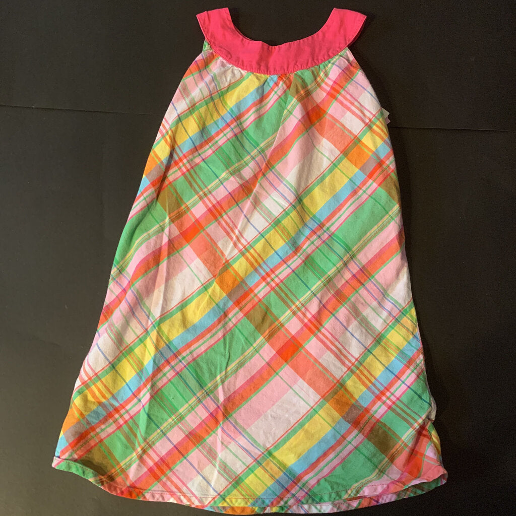 plaid sleeveless dress