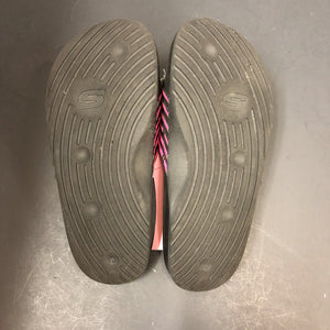 girls striped flip flops