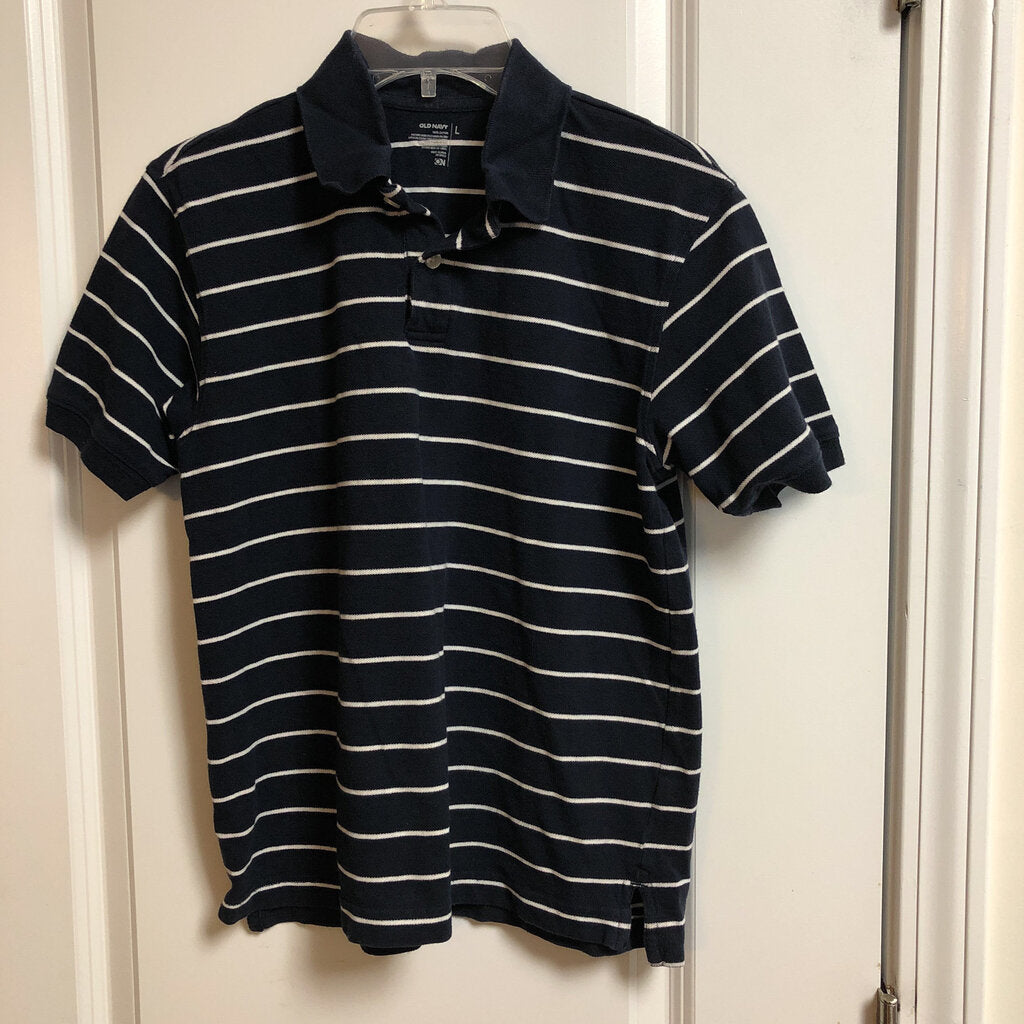 striped polo shirt