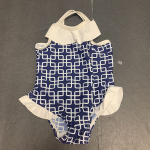 girl patterned swimsuit
