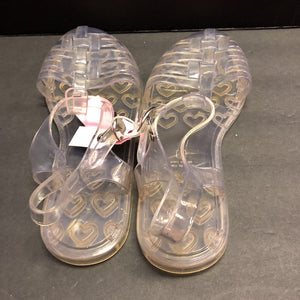 girls heart sandals
