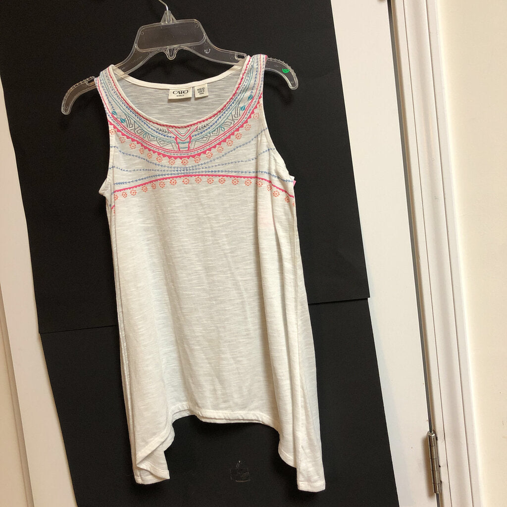 pattern sleeveless top