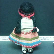 Load image into Gallery viewer, plush doll w/ patchwork dress
