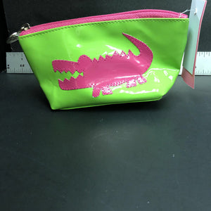 Alligator cosmetic pouch