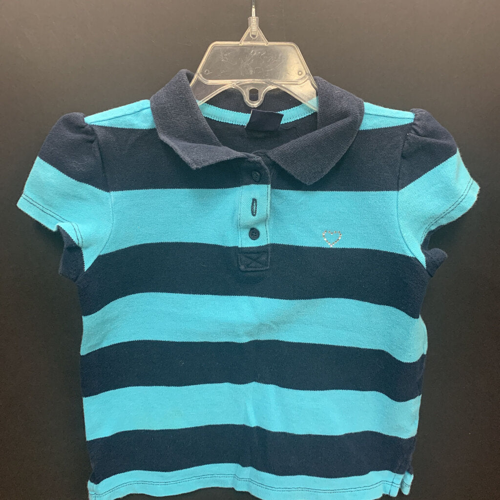 striped polo top