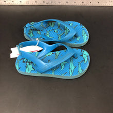 Load image into Gallery viewer, Boy shark flip flops
