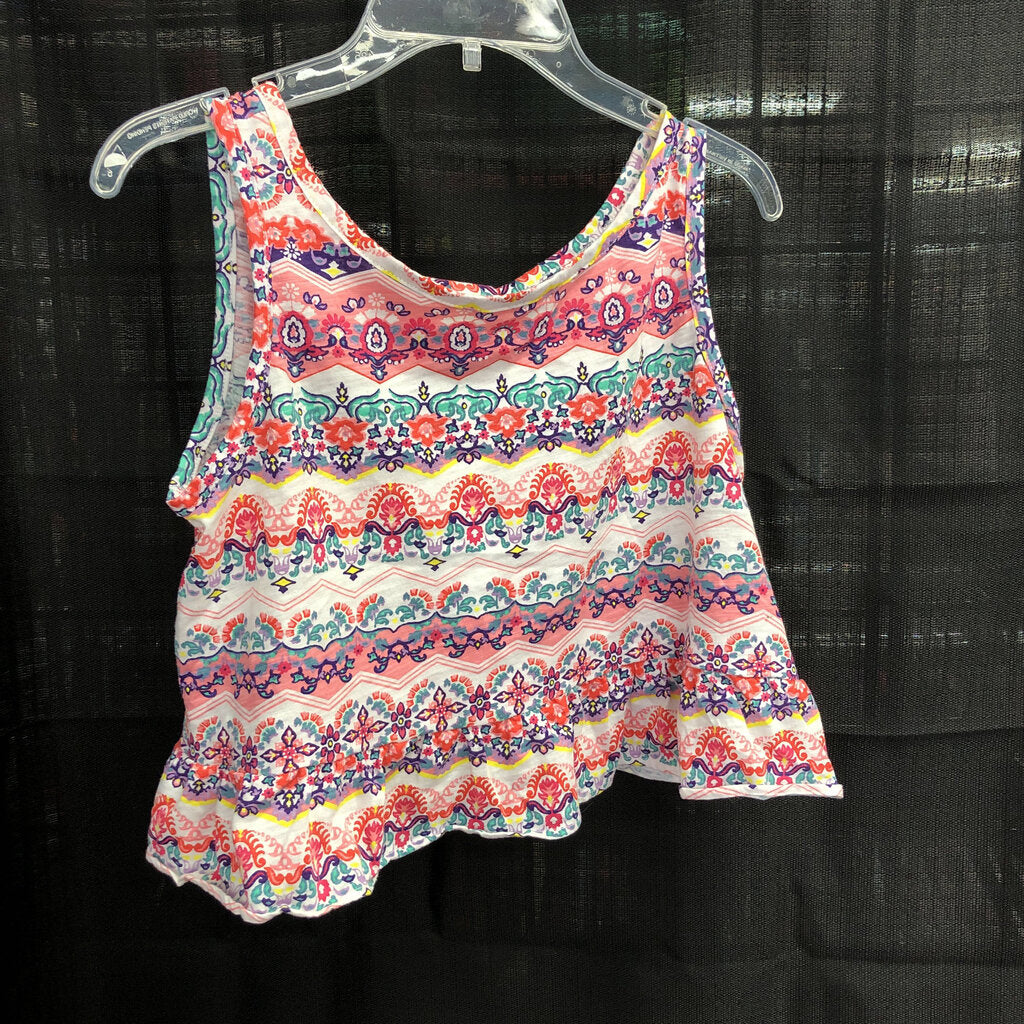 sleeveless patterned top