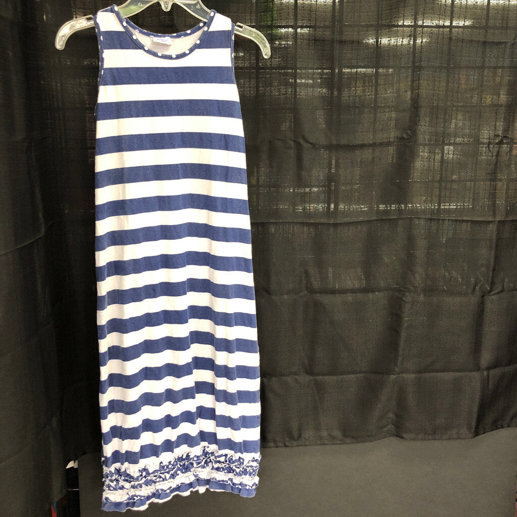 sleeveless striped dress