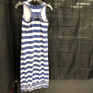sleeveless striped dress