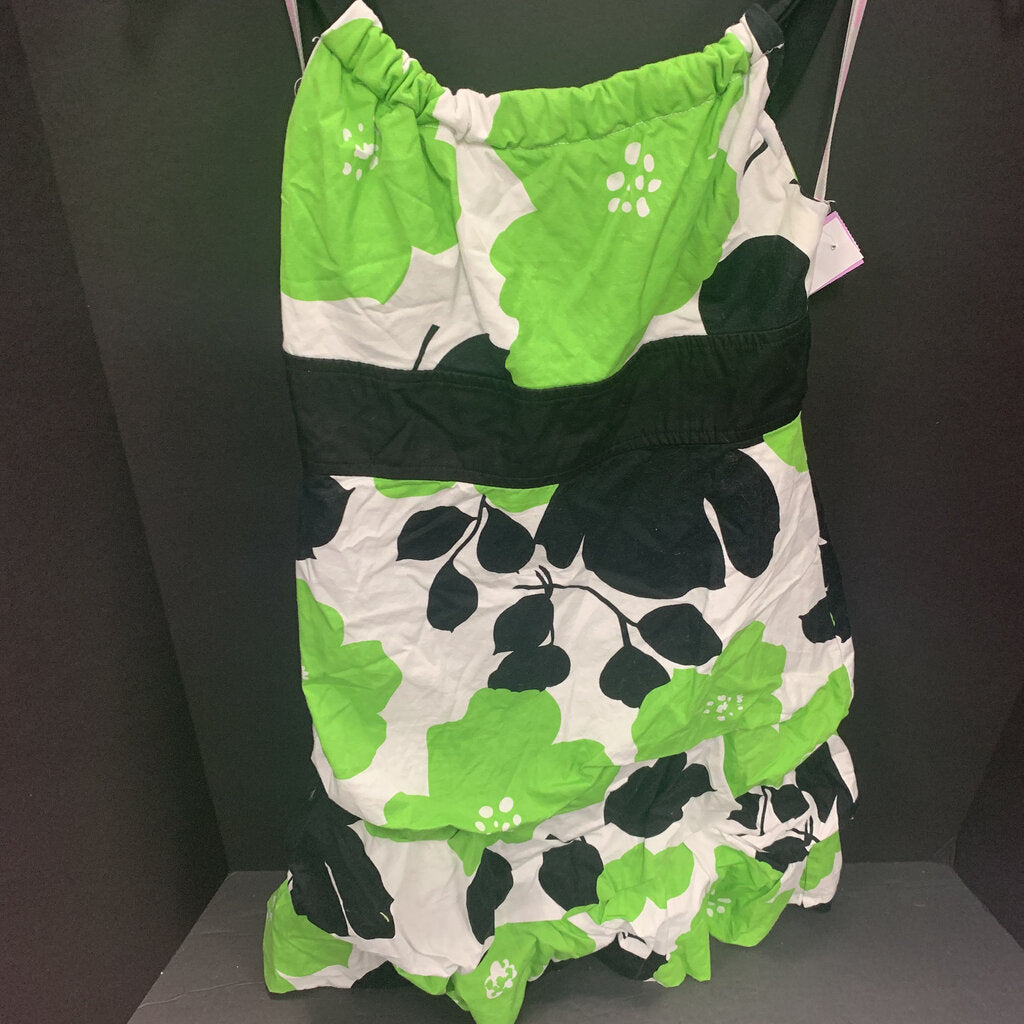 sleeveless floral dress