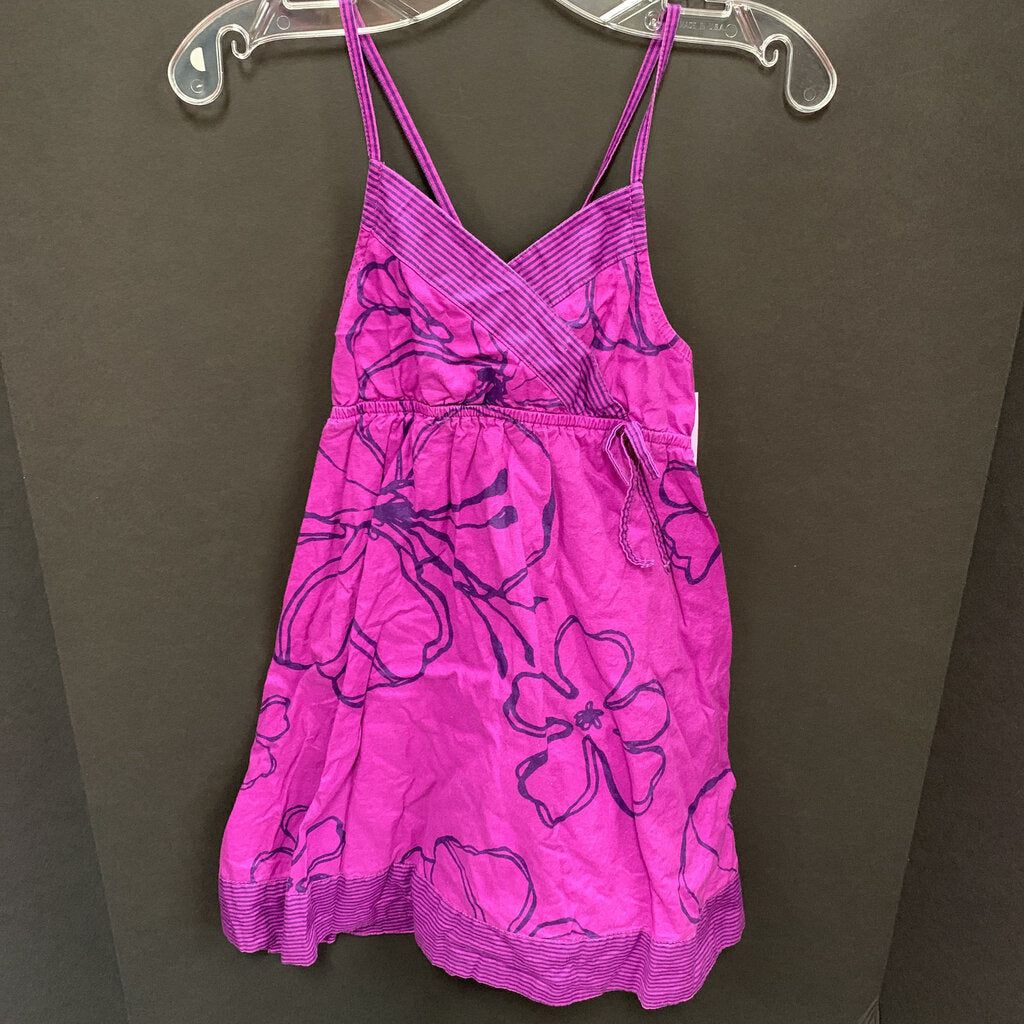 sleeveless flower dress