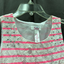 Load image into Gallery viewer, sequin striped lace dress
