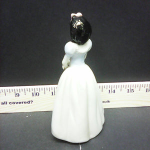 ceramic girl w/ black hair