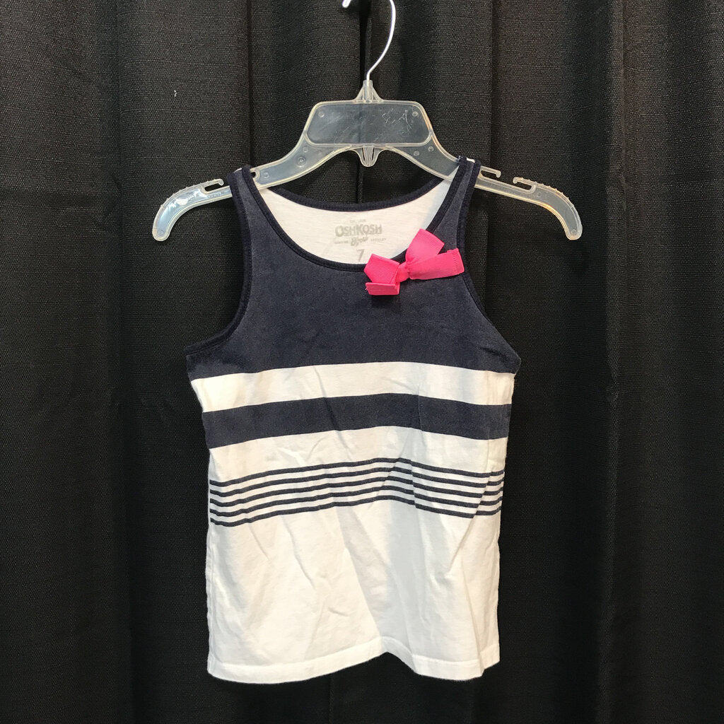 sleeveless tank top w/bow