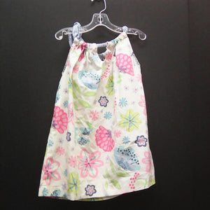 floral print/plaid ribbon dress