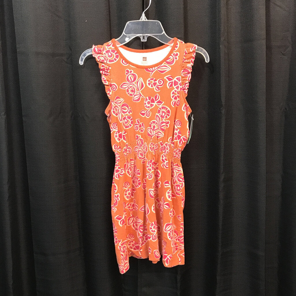 sleeveless floral dress