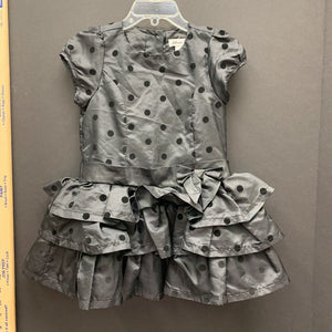 polka dot ruffle layered dress
