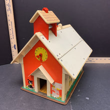 Load image into Gallery viewer, Vintage fisher price 1971 Play Family School w/ desks
