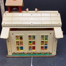 Load image into Gallery viewer, Vintage fisher price 1971 Play Family School w/ desks
