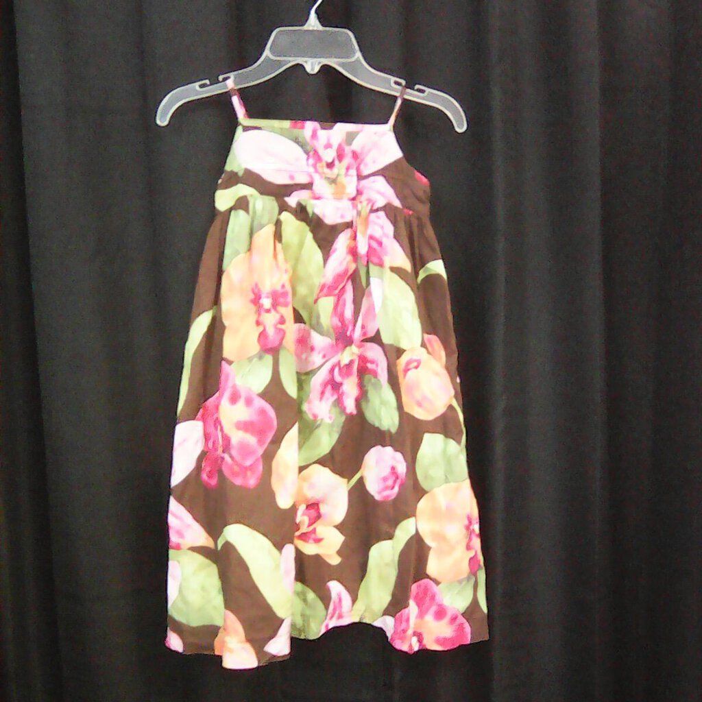sleeveless floral dress