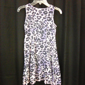 sleeveless leopard print dress