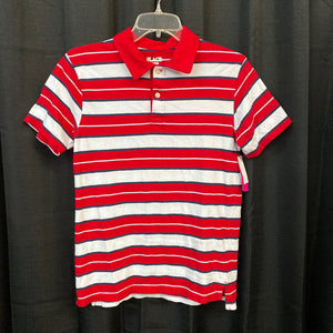 striped polo shirt