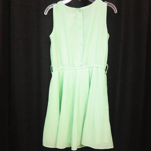 sleeveless pleated dress