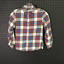 Load image into Gallery viewer, Flannel button down top
