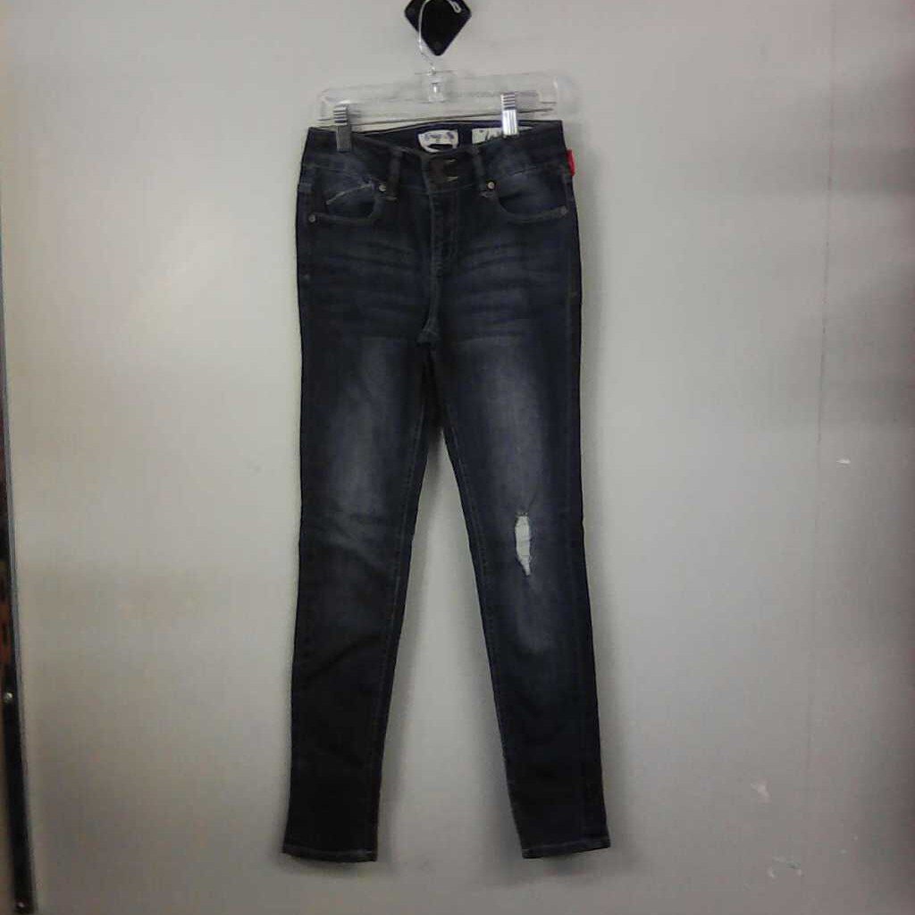 distressed denim pants