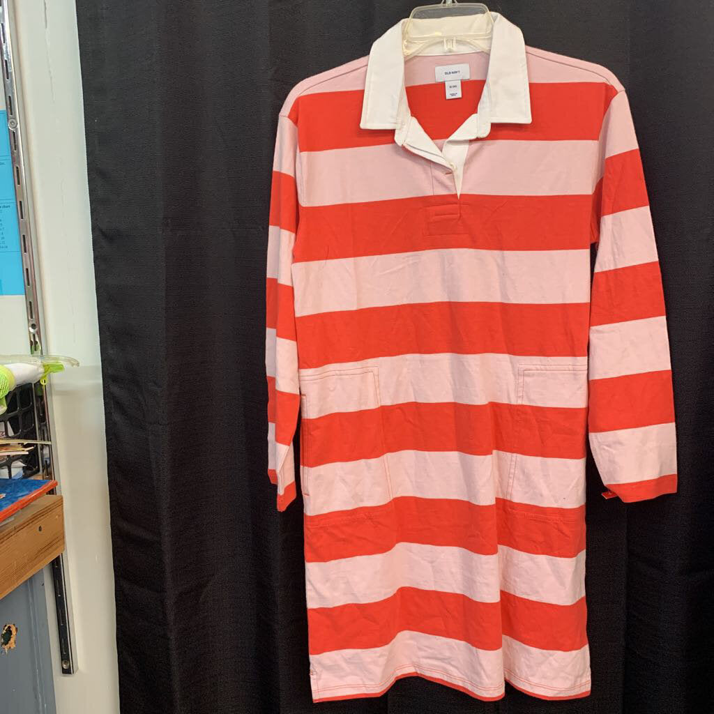 (new) striped polo dress