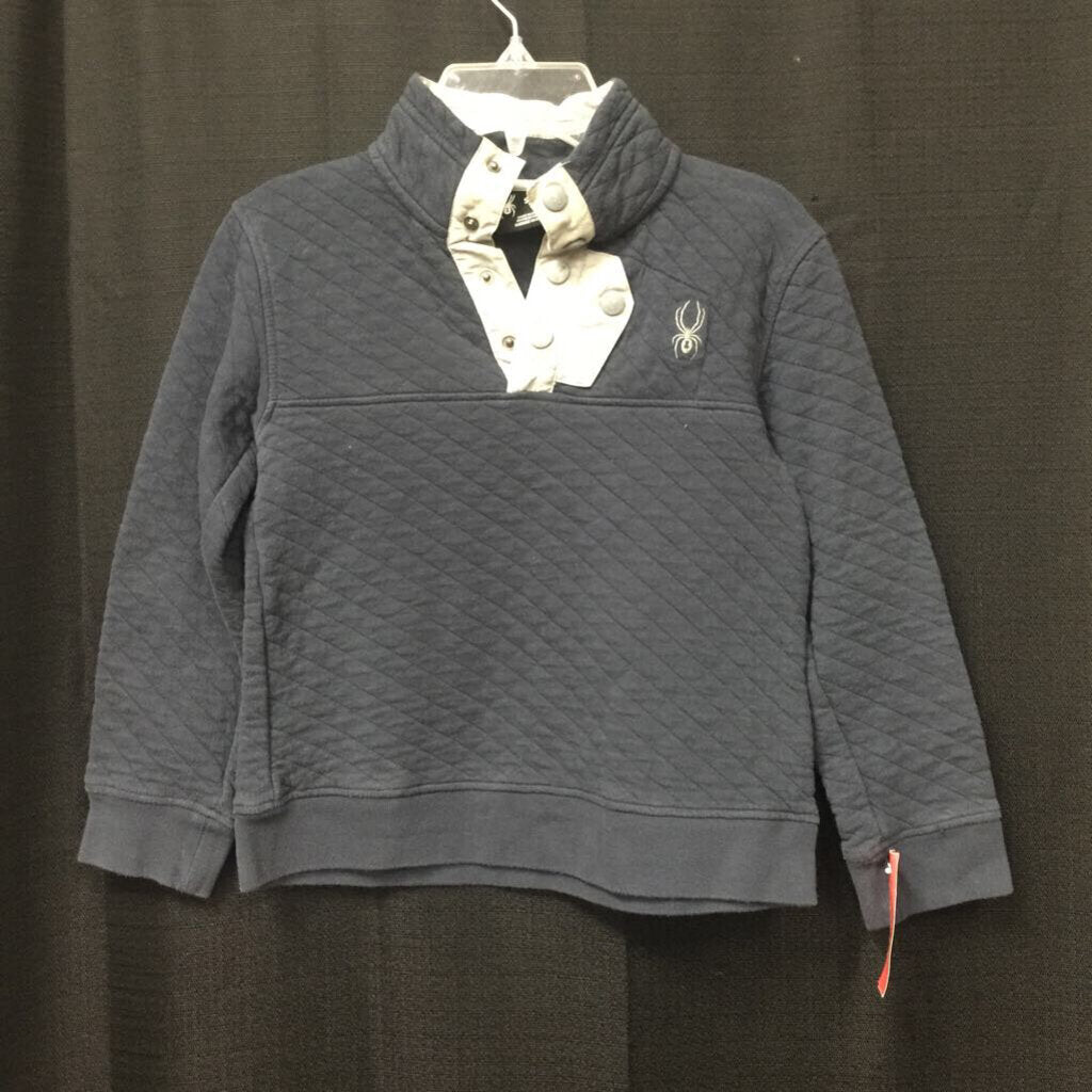 quilted pullover sweater