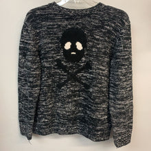 Load image into Gallery viewer, skull &amp; crossbones on knit sweater
