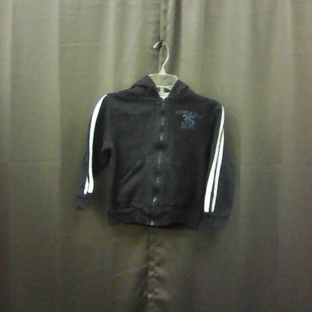 Hooded zip sweatshirt