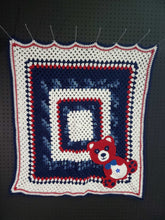 Load image into Gallery viewer, Crochet Teddy Bear Blanket
