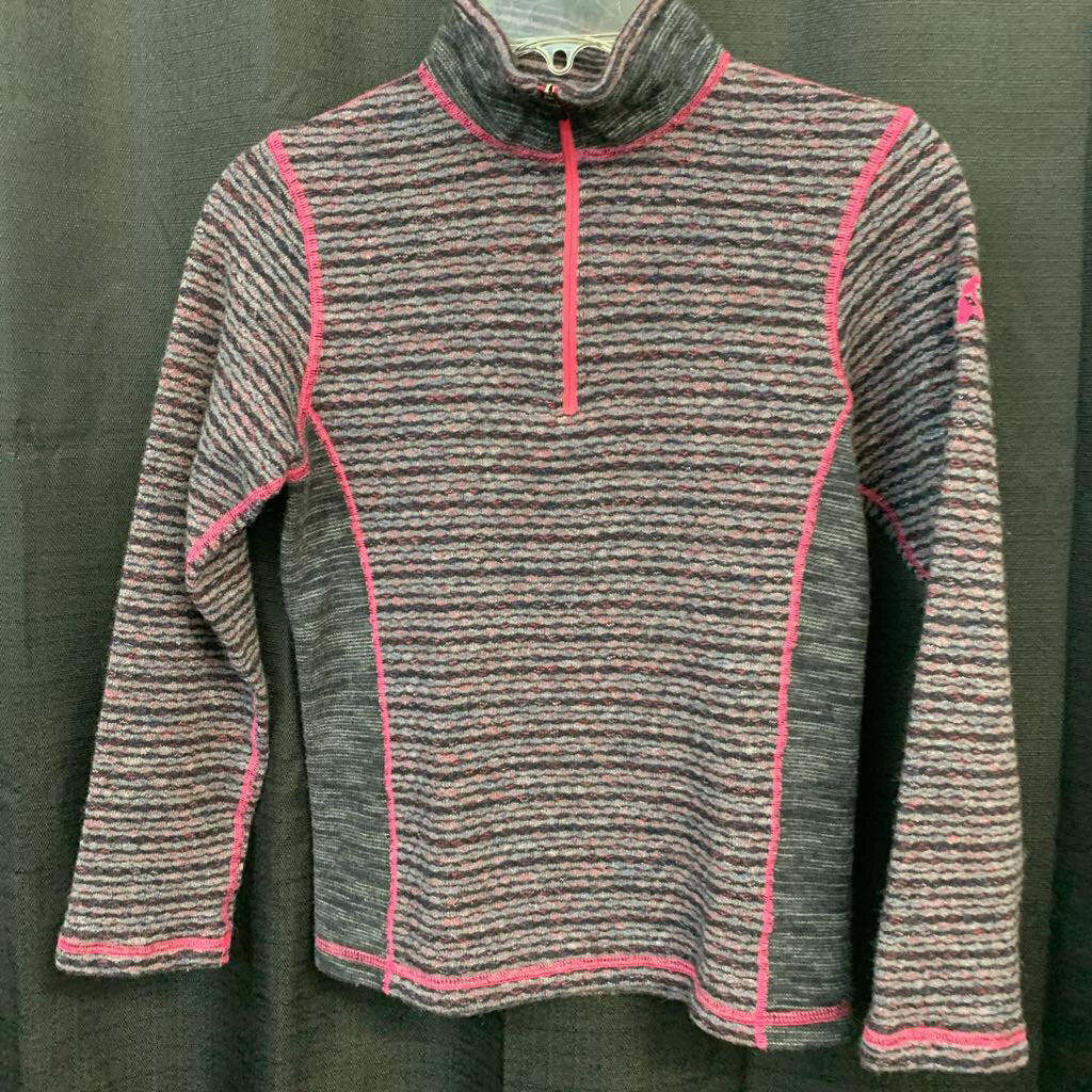 half zip fleece sweatshirt